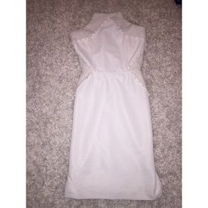 White fitted dress